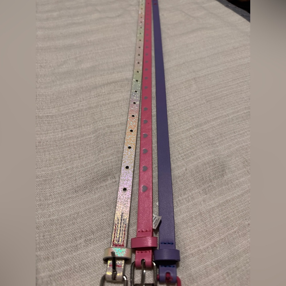 Bundle of girls belts- 3 total